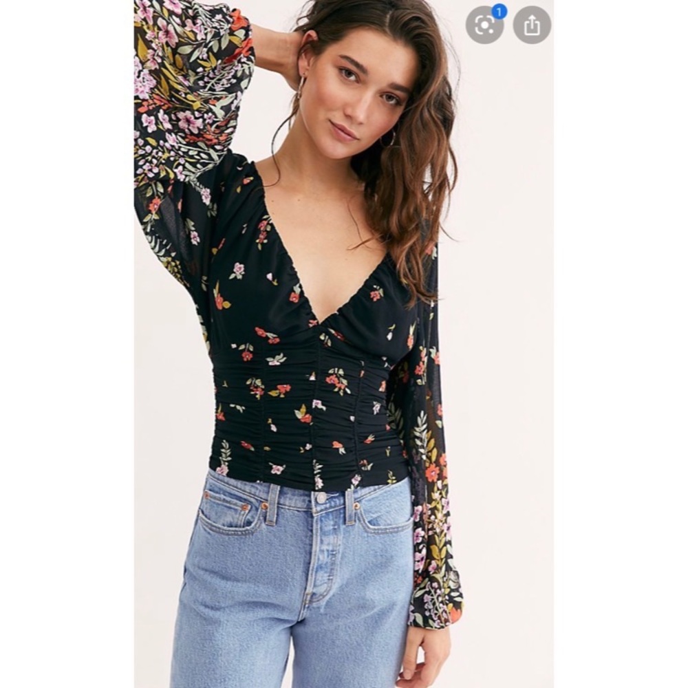 Free people final rose blouse